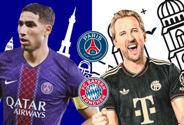 欧冠巅峰对决，巴黎PK拜仁