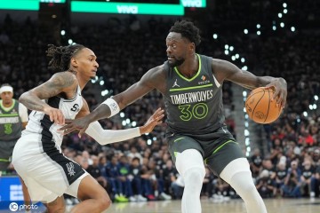 文班亚马19+15兰德尔12分 马刺狂胜森林狼总分1-1